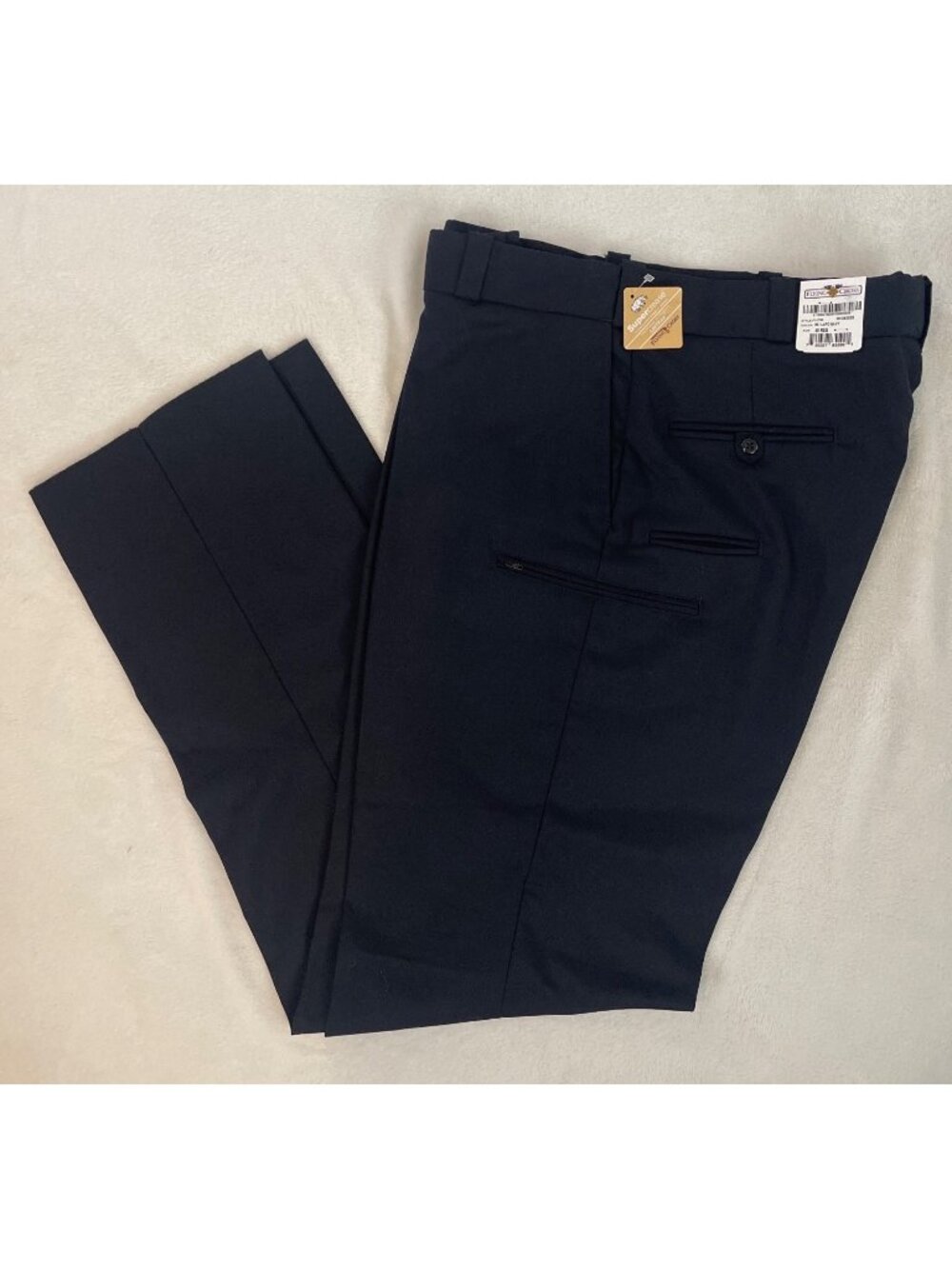 NWT Flying Cross Justice Poly/Wool Pants Mens 40 Unhemmed LAPD Navy 47780 - Picture 2 of 5